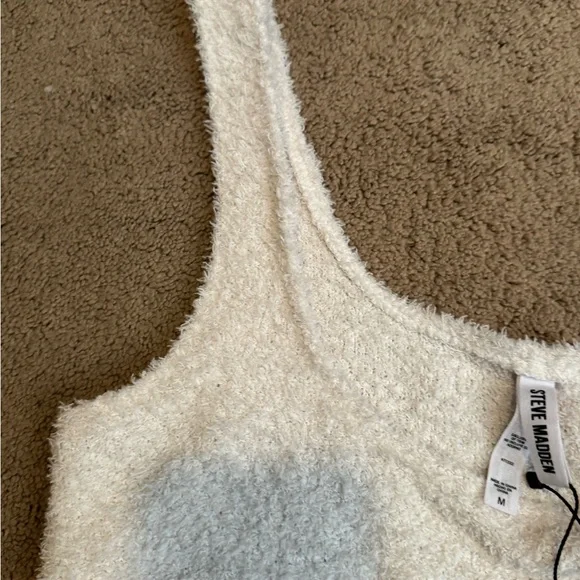 NWT Steve Madden Women's Scoop-Neck Chenille Sleep Tank Top - Picture 3 of 4